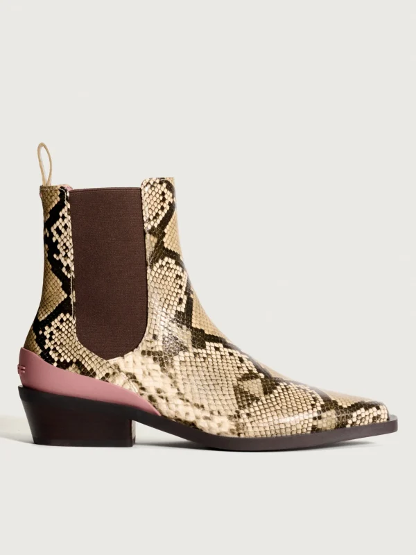 HOFF Boots and ankle boots>COWBOY ANKLE BOOT RODEO BEIGE