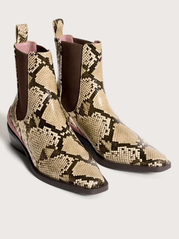 HOFF Boots and ankle boots>COWBOY ANKLE BOOT RODEO BEIGE