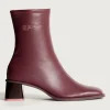 HOFF Boots and ankle boots>DATE BURGUNDY HEELED ANKLE BOOT