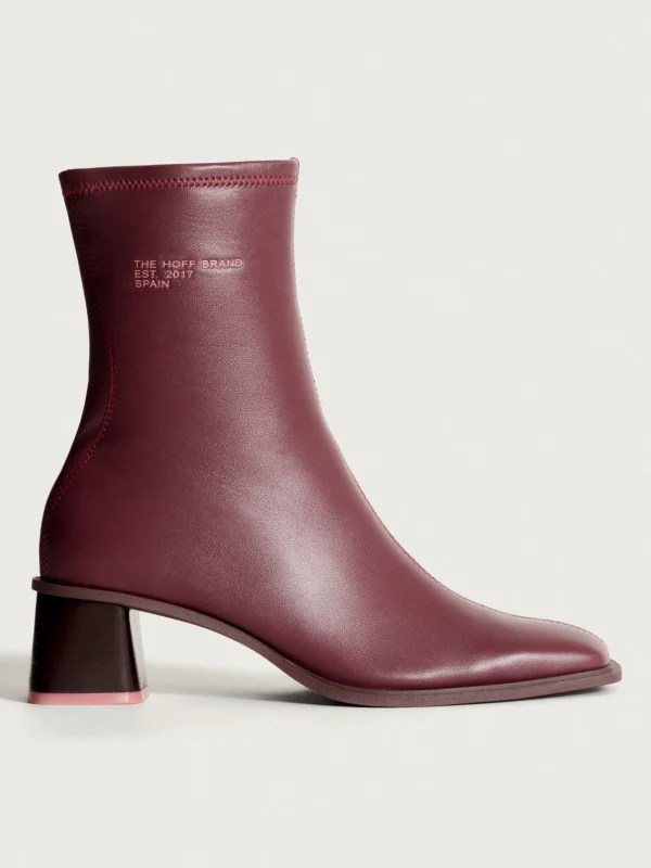 HOFF Boots and ankle boots>DATE BURGUNDY HEELED ANKLE BOOT