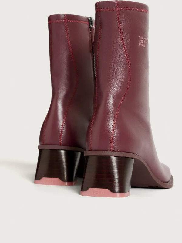 HOFF Boots and ankle boots>DATE BURGUNDY HEELED ANKLE BOOT
