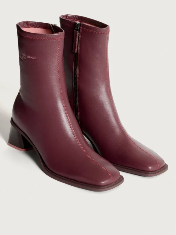 HOFF Boots and ankle boots>DATE BURGUNDY HEELED ANKLE BOOT