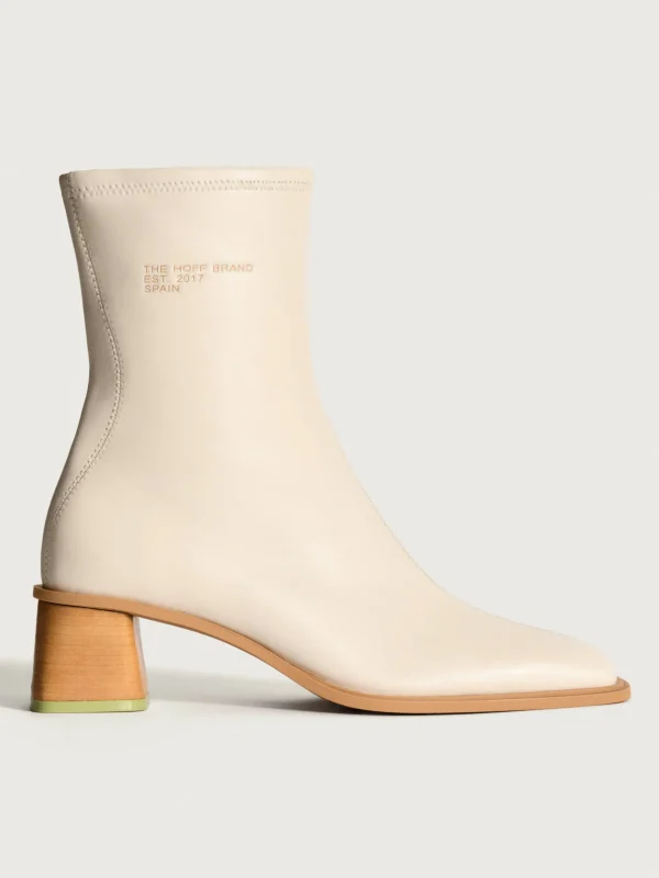 HOFF Boots and ankle boots>DATE OFF WHITE HEELED ANKLE BOOT