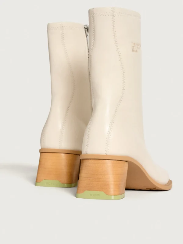 HOFF Boots and ankle boots>DATE OFF WHITE HEELED ANKLE BOOT