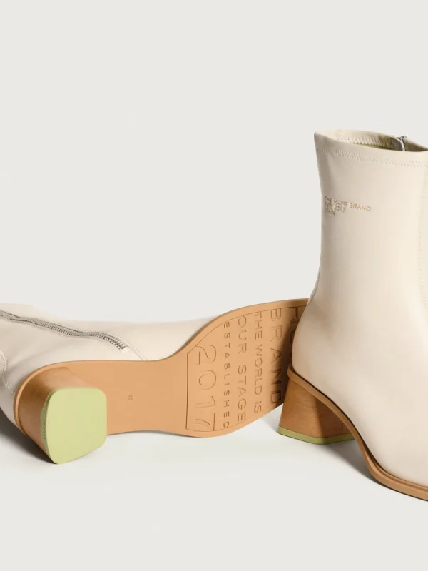 HOFF Boots and ankle boots>DATE OFF WHITE HEELED ANKLE BOOT