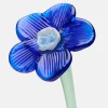 HOFF Deco | Deco>MOUTHBLOWN CRYSTAL FLOWER BLUE