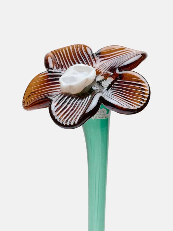 HOFF Deco | Deco>MOUTHBLOWN CRYSTAL FLOWER BROWN