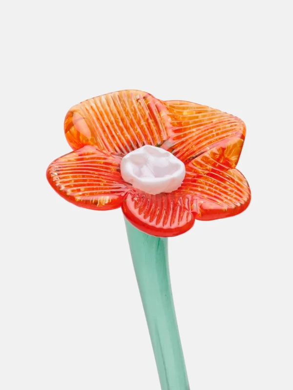 HOFF Deco | Deco>MOUTHBLOWN CRYSTAL FLOWER ORANGE