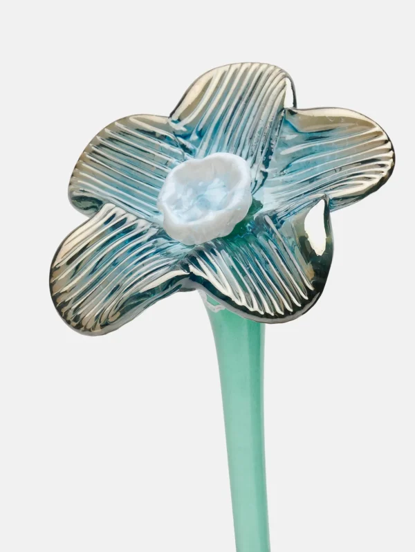 HOFF Deco | Deco>MOUTHBLOWN CRYSTAL FLOWER SILVER