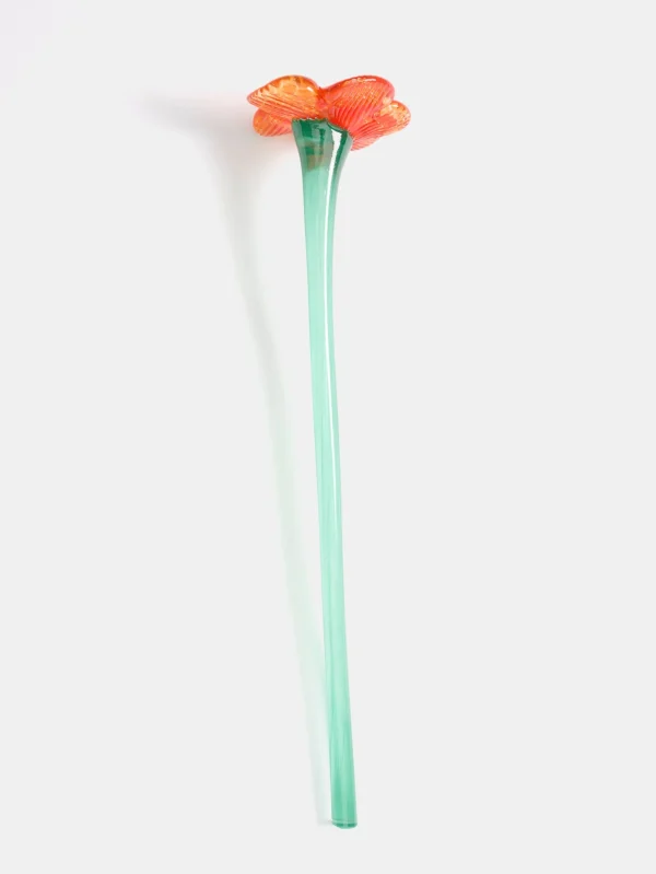 HOFF Deco | Deco>MOUTHBLOWN CRYSTAL FLOWER ORANGE