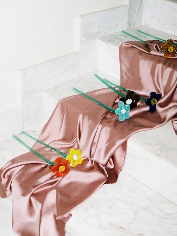 HOFF Deco | Deco>MOUTHBLOWN CRYSTAL FLOWER SILVER