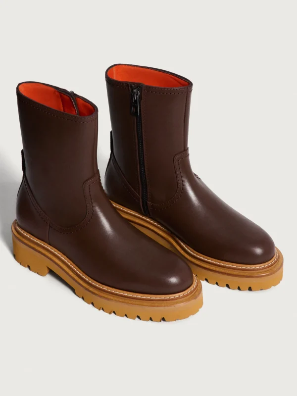 HOFF Boots and ankle boots>OFFICE BROWN LEATHER BOOT