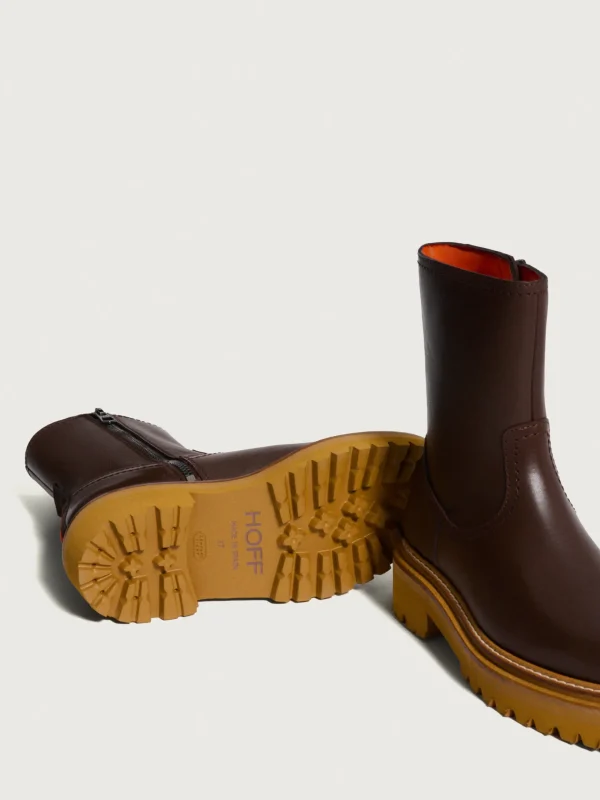 HOFF Boots and ankle boots>OFFICE BROWN LEATHER BOOT