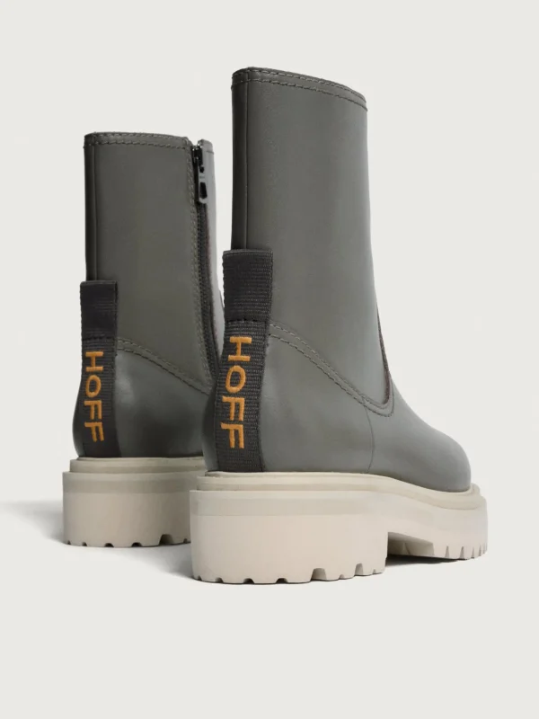 HOFF Boots and ankle boots>OFFICE GRAY LEATHER BOOT