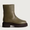 HOFF Boots and ankle boots>OFFICE GREEN LEATHER BOOT