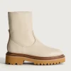 HOFF Boots and ankle boots>OFFICE OFF WHITE LEATHER BOOT