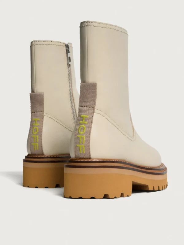 HOFF Boots and ankle boots>OFFICE OFF WHITE LEATHER BOOT